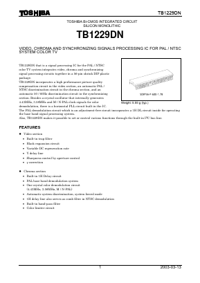 TB1229DN Datasheet PDF Toshiba