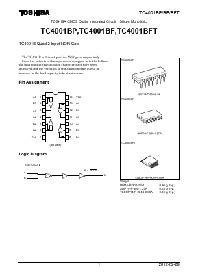 TC4001 Datasheet PDF Toshiba