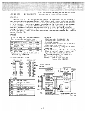 TC514100J10 Datasheet PDF Toshiba