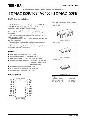 TC74AC153FN Datasheet PDF Toshiba