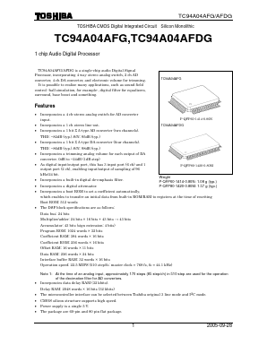 TC94A04AFG Datasheet PDF Toshiba