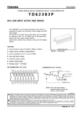 TD62383P Datasheet PDF Toshiba