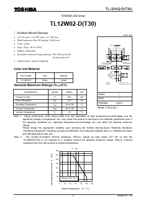 TL12W02-DT30 Datasheet PDF Toshiba