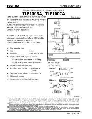 TLP1007A Datasheet PDF Toshiba