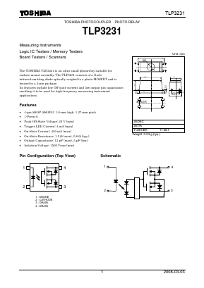 TLP3231 Datasheet PDF Toshiba