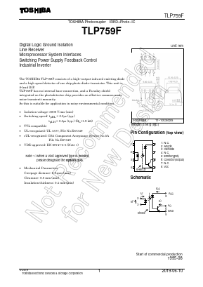 TLP759F Datasheet PDF Toshiba