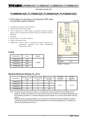 TLFGE68CG Datasheet PDF Toshiba