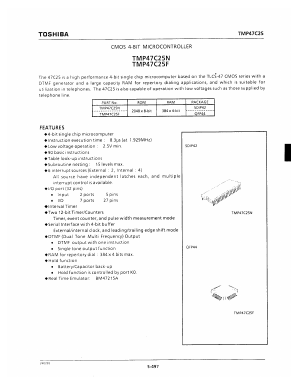 TMP47C25N Datasheet PDF Toshiba