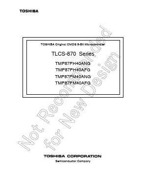 TMP87PM40 Datasheet PDF Toshiba