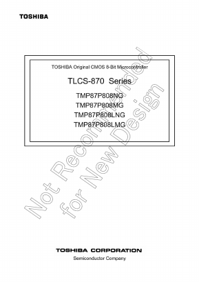 TMP87P808MG Datasheet PDF Toshiba