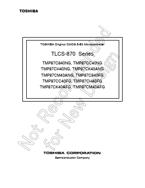 TMP87PM40AFG Datasheet PDF Toshiba