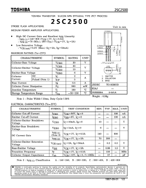 C2500 Datasheet PDF Toshiba