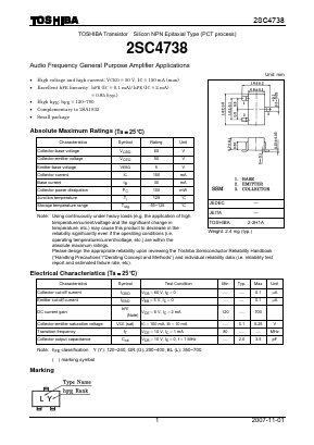 2SC4738-Y Datasheet PDF Toshiba