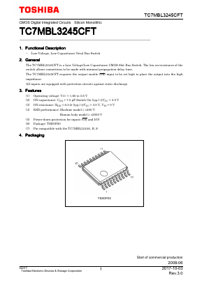 TC7MBL3245CFT(EL) Datasheet PDF Toshiba