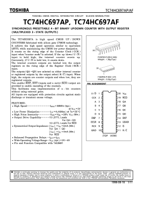 TC74HC697AP Datasheet PDF Toshiba