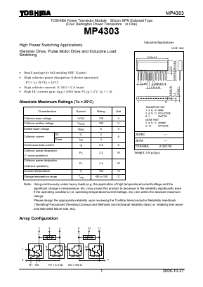 MP4303 Datasheet PDF Toshiba