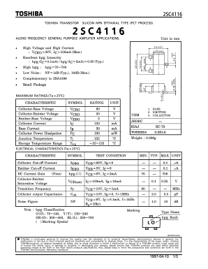 2SC4116-L Datasheet PDF Toshiba