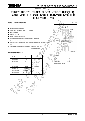 TLFGE1100B Datasheet PDF Toshiba