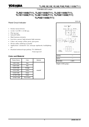 TLRE1100B Datasheet PDF Toshiba