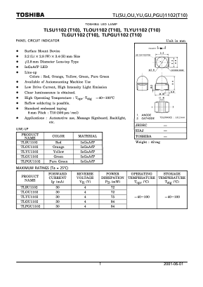 TLPGU1102(T10) Datasheet PDF Toshiba