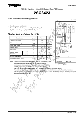 2SC3423 Datasheet PDF Toshiba