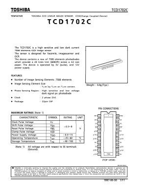 TCD1702C Datasheet PDF Toshiba