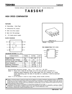 TA8504 Datasheet PDF Toshiba