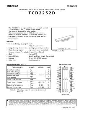 TCD2252D Datasheet PDF Toshiba
