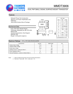 MMDT4403 Datasheet PDF Transys Electronics Limited