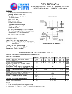 SR34 Datasheet PDF Transys Electronics Limited
