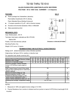 TE150 Datasheet PDF Transys Electronics