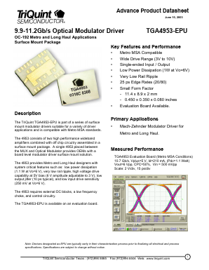 S581-4000-14 Datasheet PDF TriQuint Semiconductor