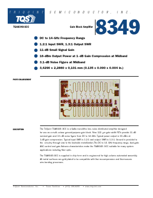 TGA8349-SCC Datasheet PDF TriQuint Semiconductor