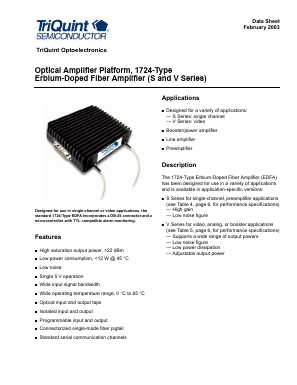S1724CDBA Datasheet PDF TriQuint Semiconductor