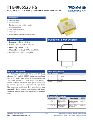 T1G4005528-FS Datasheet PDF TriQuint Semiconductor