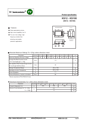 KS100 Datasheet PDF TY Semiconductor