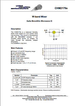 CHM2179A Datasheet PDF United Monolithic Semiconductors