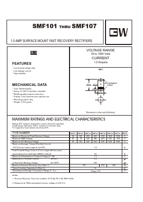 SMF101 Datasheet PDF UNIOHM CORPORATION
