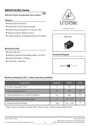 MMSZ5221BS Datasheet PDF UN Semiconducctor INC