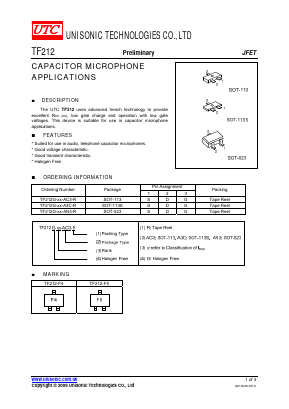 TF212 Datasheet PDF Unisonic Technologies