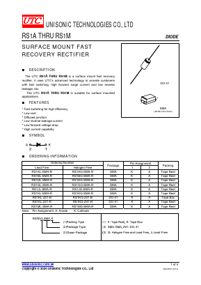 RS1A_ Datasheet PDF Unisonic Technologies