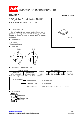 UT4812Z Datasheet PDF Unisonic Technologies