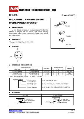 UF3055 Datasheet PDF Unisonic Technologies