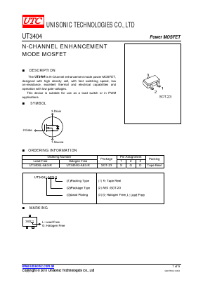 UT3404L-AE3-R Datasheet PDF Unisonic Technologies