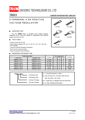 78MXXG-T60-T Datasheet PDF Unisonic Technologies