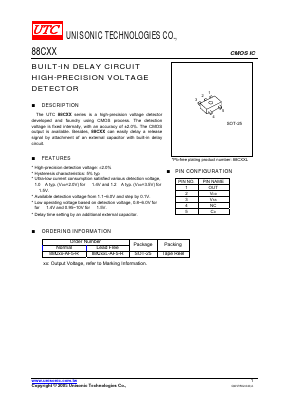 88CXXL-AF5-R Datasheet PDF Unisonic Technologies