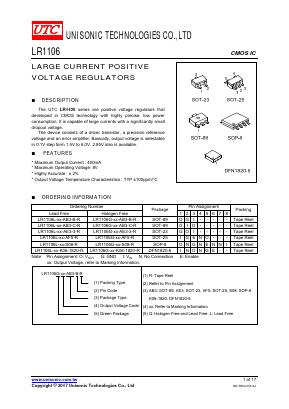 LR1106G-22-S08-R Datasheet PDF Unisonic Technologies