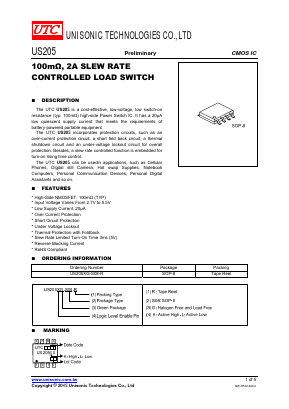 US205 Datasheet PDF Unisonic Technologies