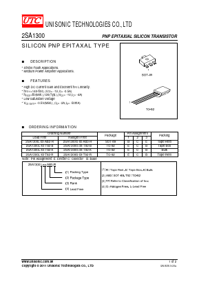 A1300 Datasheet PDF Unisonic Technologies