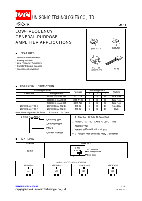 K303 Datasheet PDF Unisonic Technologies